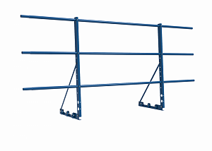 Ограждение с Фальцевым креплением ХК H=900 L=2000мм с 3-я трубами (ТУ)