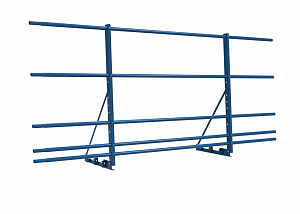 Ограждение с Фальцевым креплением ХК H=900 L=2000мм с 5-ю трубами (ТУ)