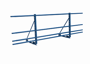 Ограждение с Фальцевым креплением ХК H=600 L=2000мм с 2-я доп. трубами (ТУ)