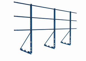 Ограждение с Фальцевым креплением ХК H=1200 L=3000мм с 3-я трубами (ТУ)