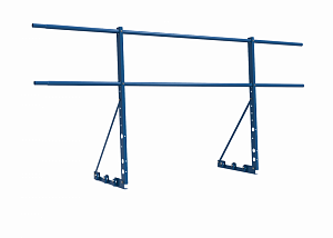 Ограждение с Фальцевым креплением ХК H=900 L=2000мм с 2-я трубами (ТУ)