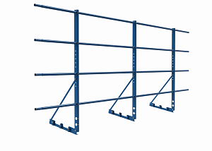 Ограждение с Фальцевым креплением ХК H=1200 L=3000мм с 4-я трубами (ТУ)