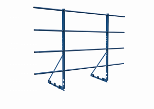 Ограждение с Фальцевым креплением ХК H=1200 L=2000мм с 4-я трубами (ТУ)