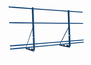 Ограждение с Фальцевым креплением ХК H=900 L=2000мм с 4-я трубами (ТУ)