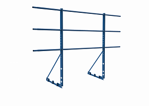 Ограждение с Фальцевым креплением ХК H=1200 L=2000мм с 3-я трубами (ТУ)