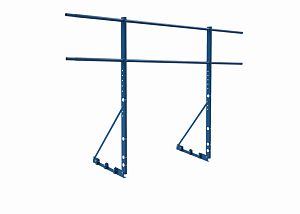 Ограждение с Фальцевым креплением ХК H=1200 L=2000мм с 2-я трубами (ТУ)