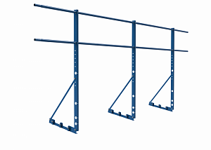 Ограждение с Фальцевым креплением ХК H=1200 L=3000мм с 2-я трубами (ТУ)