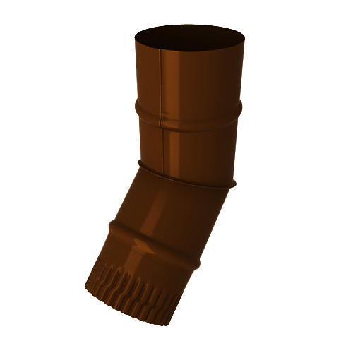 Колено водостока, диаметр 216 мм, Порошковое покрытие, RAL 8017 (Шоколадно-коричневый)