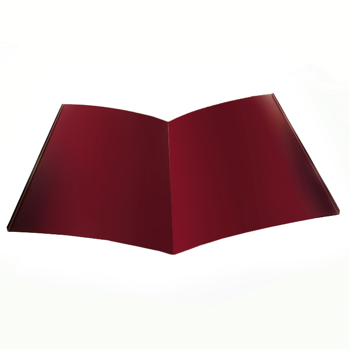 Планка Ендовы, длина 3 м, Полимерное покрытие, RAL 3005 (Винно-красный)