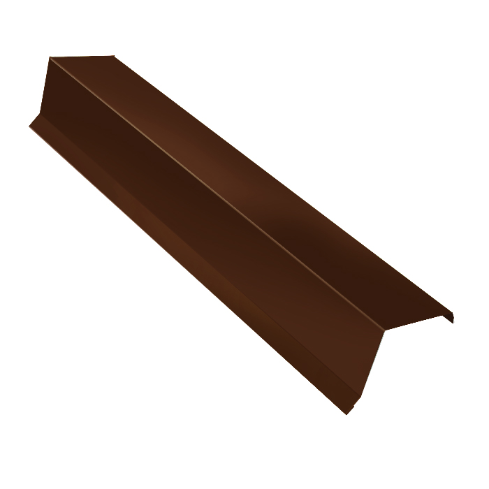 Планка ветровая, длина 3 м, Порошковое покрытие, RAL 8017 (Шоколадно-коричневый)