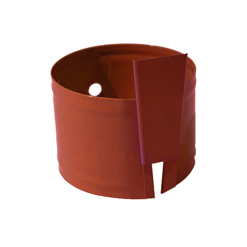 Крепление водосточных труб анкерное, диаметр 125 мм, Порошковое покрытие, RAL 3011 (Коричнево-красный) 