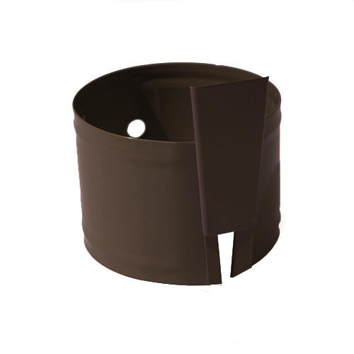 Крепление водосточных труб анкерное, диаметр 125 мм, Порошковое покрытие, RAL 8019 (Серо-коричневый)