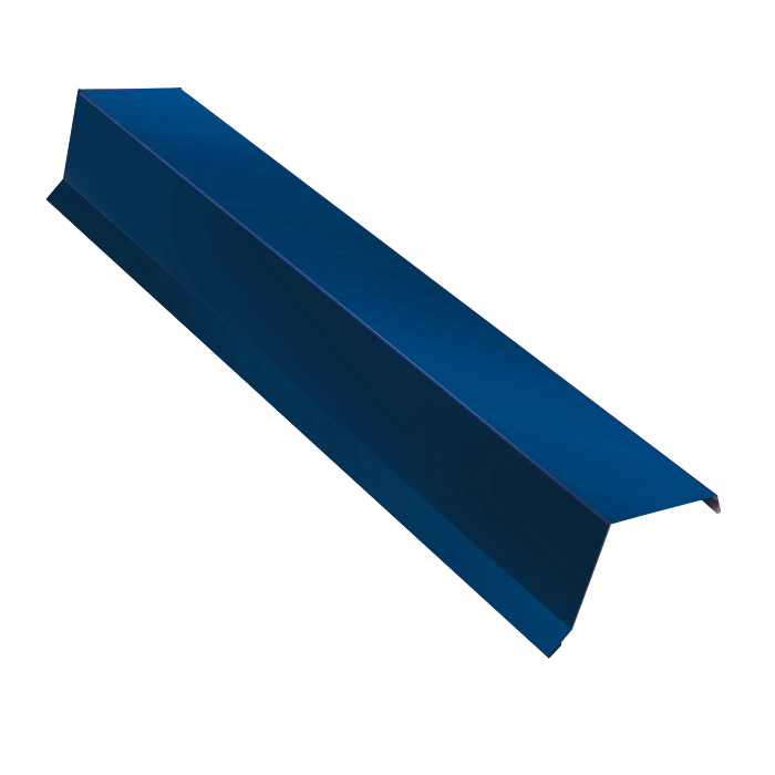 Планка ветровая, длина 2 м, Порошковое покрытие, RAL 5005 (Сигнальный синий)