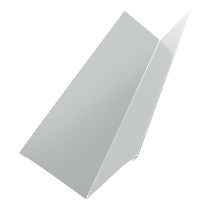 Угол внутренний металлический, длина 3 м, Порошковое покрытие, RAL 9010 (Белый)
