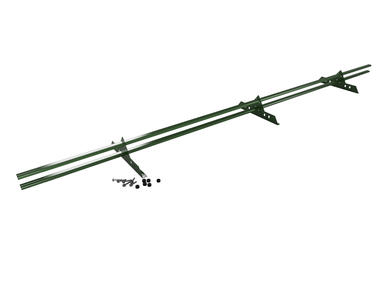 Снегозадержатель Трубчатый 40\20х2.0мм L=3000мм (3 Опоры) Эконом RAL 6002