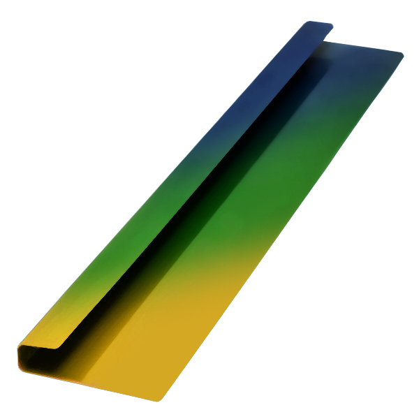 Джи-профиль, длина 1.25 м, Порошковое покрытие, все остальные цвета каталога RAL, кроме металлизированных и флуоресцентных