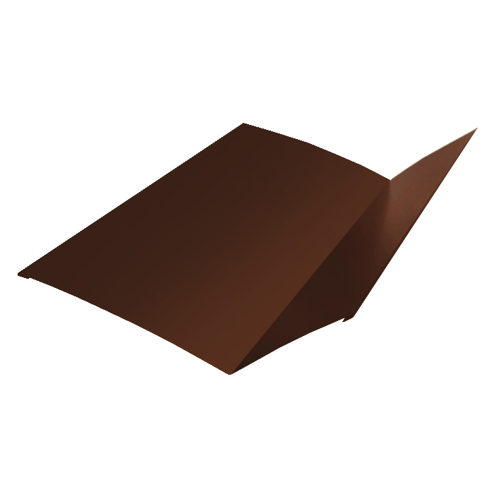 Планка примыкания верхняя, 3м, Порошковое покрытие, RAL 8017 (Шоколадно-коричневый)