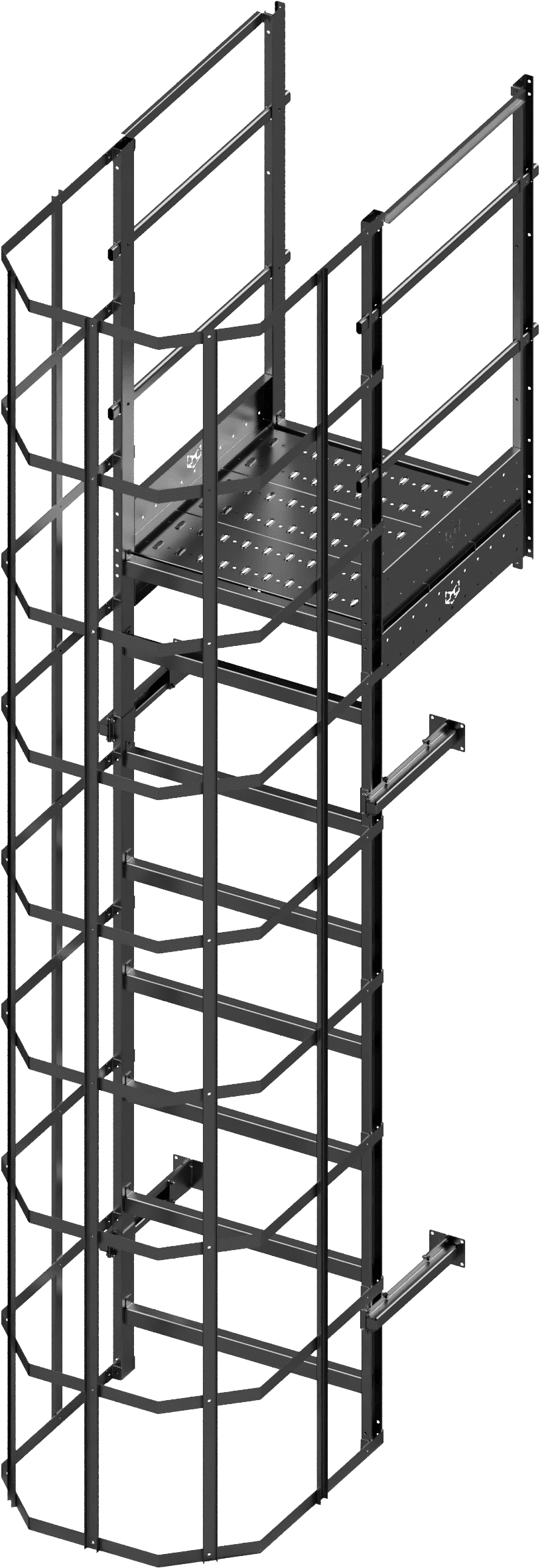 Наружная пожарная лестница: типы и особенности конструкций