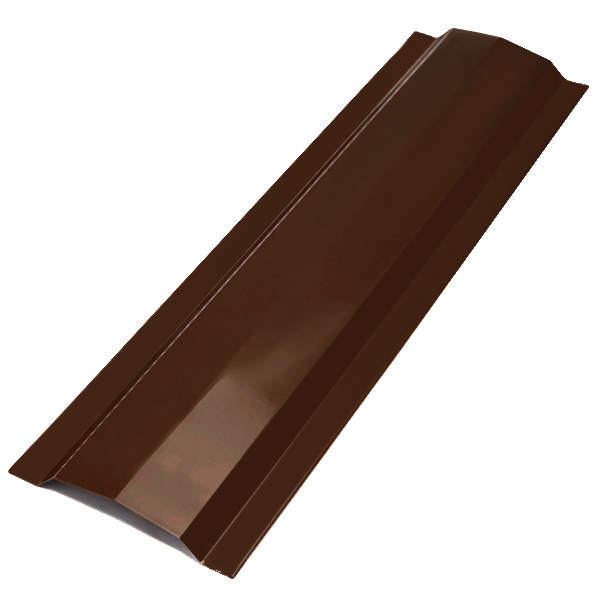 Конек для сэндвич-панелей, длина 2 м, Порошковое покрытие, RAL 8017 (Шоколадно-коричневый)