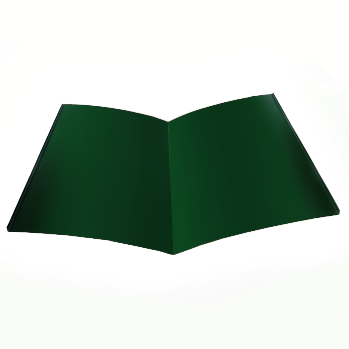 Планка Ендовы, длина 2.5 м, Порошковое покрытие, RAL 6005 (Зеленый мох)