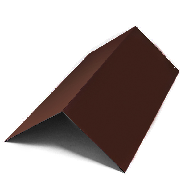 Конек крыши, длина 2 м, Порошковое покрытие, RAL 8017 (Шоколадно-коричневый)