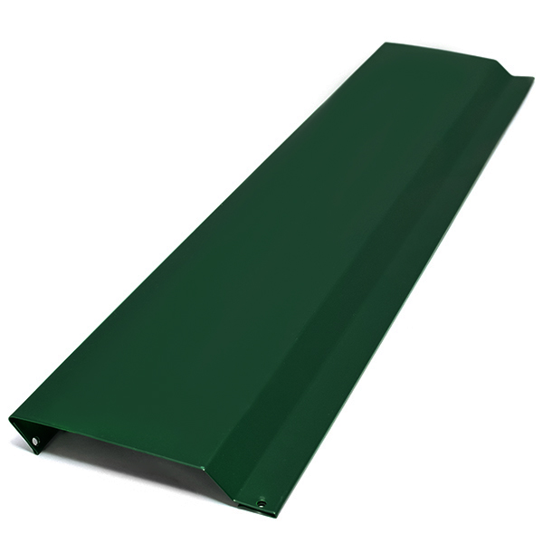 Отлив для цоколя фундамента, длина 1.25 м, Порошковое покрытие, RAL 6005 (Зеленый мох)