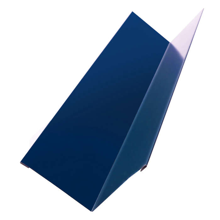 Угол внутренний металлический, длина 2 м, Полимерное покрытие, RAL 5005 (Сигнальный синий)