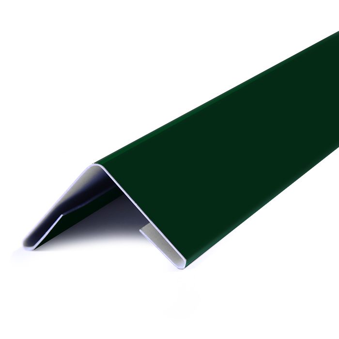 Угол внешний металлический, 2м, Полимерное покрытие, RAL 6005 (Зеленый мох)