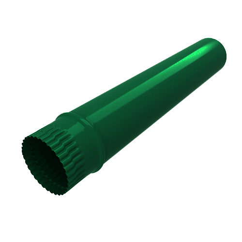 Труба водосточная, диаметр 106 мм, Порошковое покрытие, длина 0.6 м., RAL 6005 (Зеленый мох)