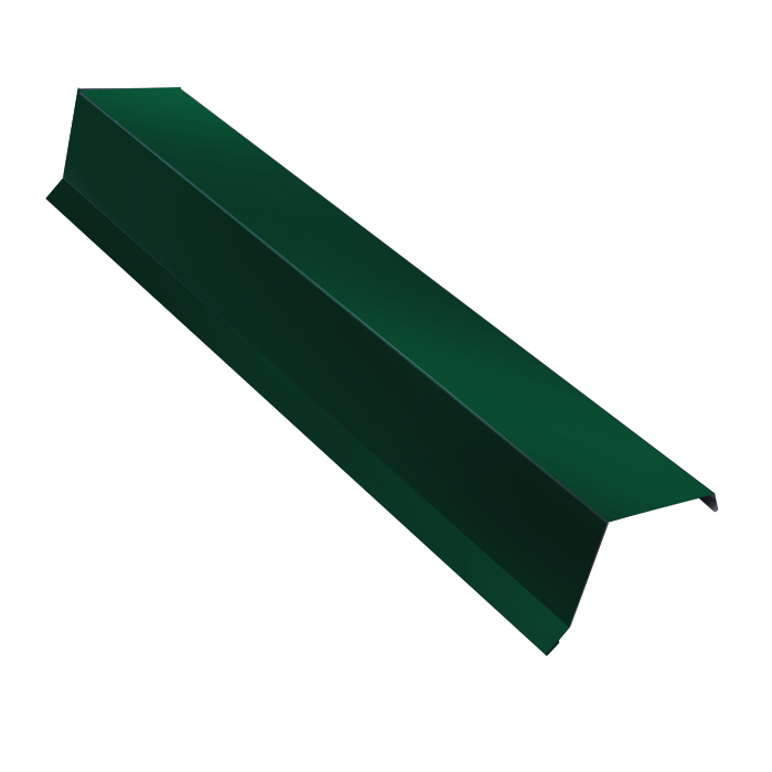 Планка ветровая, длина 2.5 м, Полимерное покрытие, RAL 6005 (Зеленый мох)