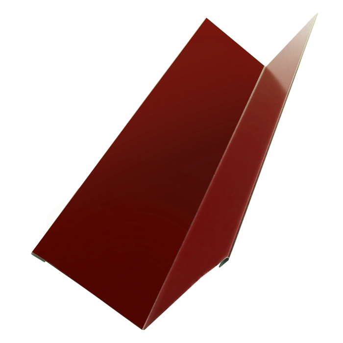 Угол внутренний металлический, длина 1.25 м, Порошковое покрытие, RAL 3011 (Коричнево-красный) 