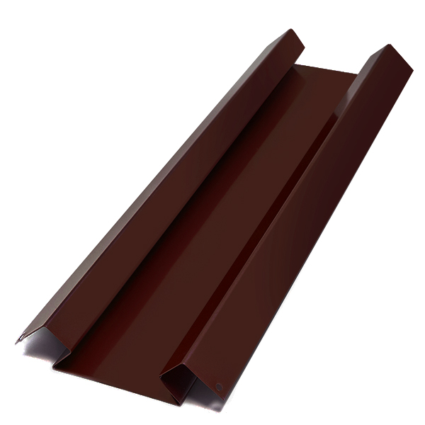 Угол внутренний сложный, 2.5м, Порошковое покрытие, RAL 8017 (Шоколадно-коричневый)
