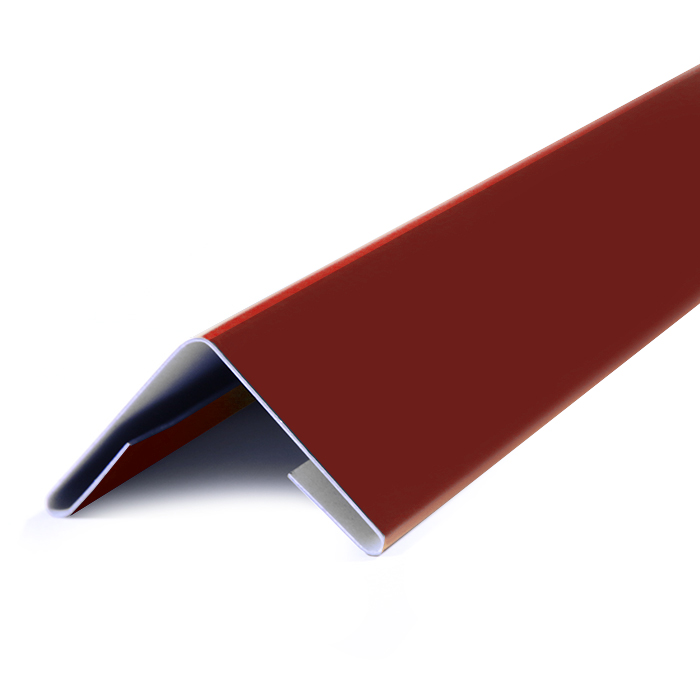 Угол внешний металлический, 1.25м, Порошковое покрытие, RAL 3011 (Коричнево-красный) 