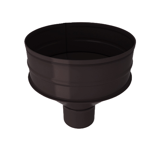 Водосборная воронка, диаметр 90 мм, RAL 8019 (Серо-коричневый)