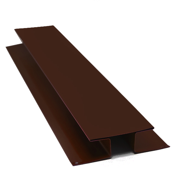 Н профиль соединительный, длина 3 м, Полимерное покрытие, RAL 8017 (Шоколадно-коричневый)