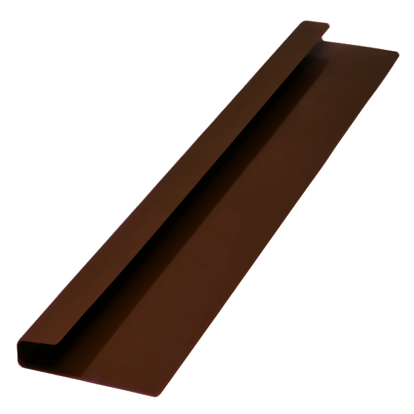 Джи-профиль, длина 2.5 м, Порошковое покрытие, RAL 8017 (Шоколадно-коричневый)