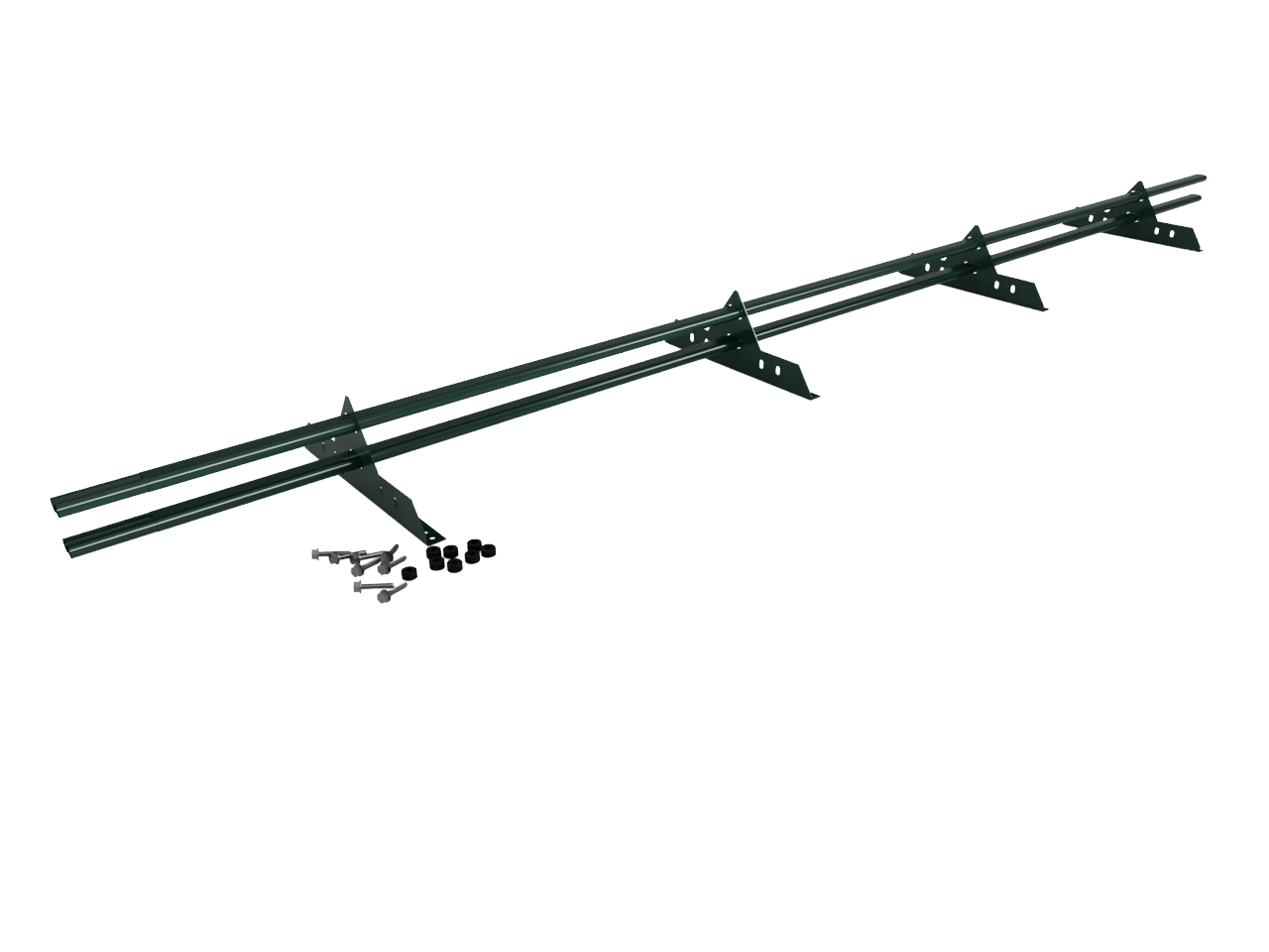 Снегозадержатель Трубчатый 4020х1.0мм L=3000мм (4 Опоры) Zn RAL 6005