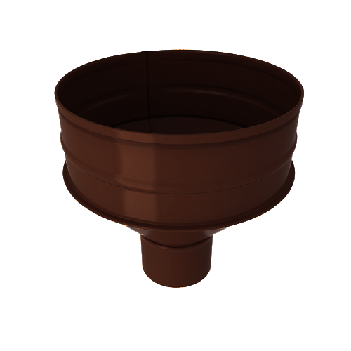 Водосборная воронка, диаметр 90 мм, RAL 8017 (Шоколадно-коричневый)