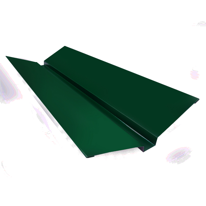 Ендова верхняя, длина 1.25 м, Полимерное покрытие, RAL 6005 (Зеленый мох)