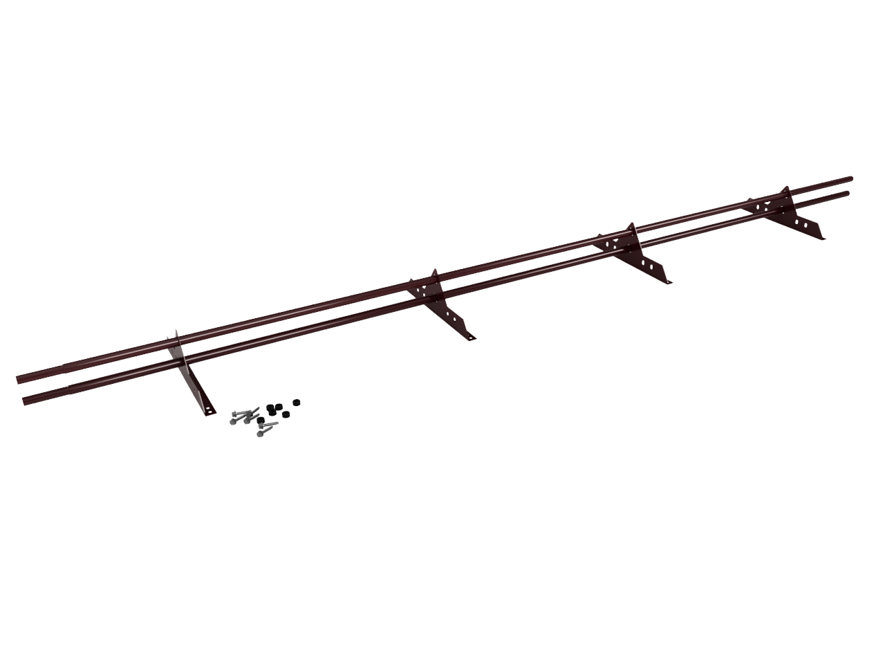 Снегозадержатель Трубчатый 25х2.0мм L=3000мм (4 Опоры) Zn RAL 3005