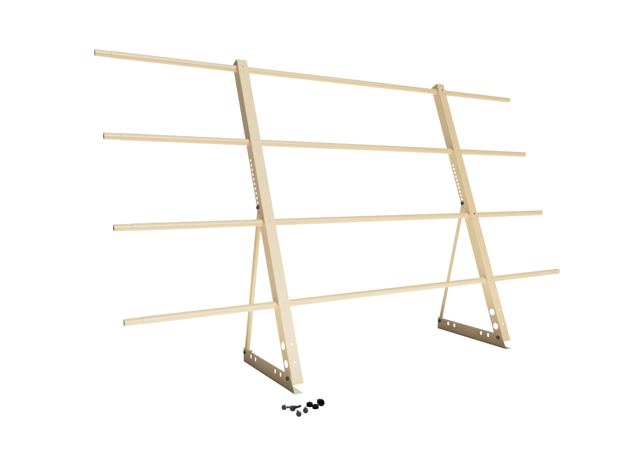 Ограждение кровли H=1200мм L=2000мм Эконом RAL 1014 (3 Трубы)