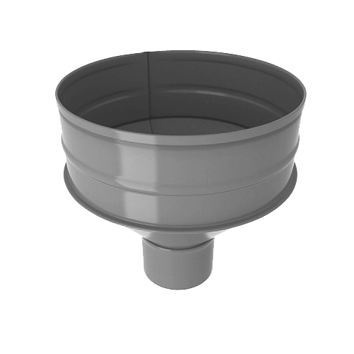 Водосборная воронка, диаметр 100 мм, RAL 7004 (Сигнальный серый)