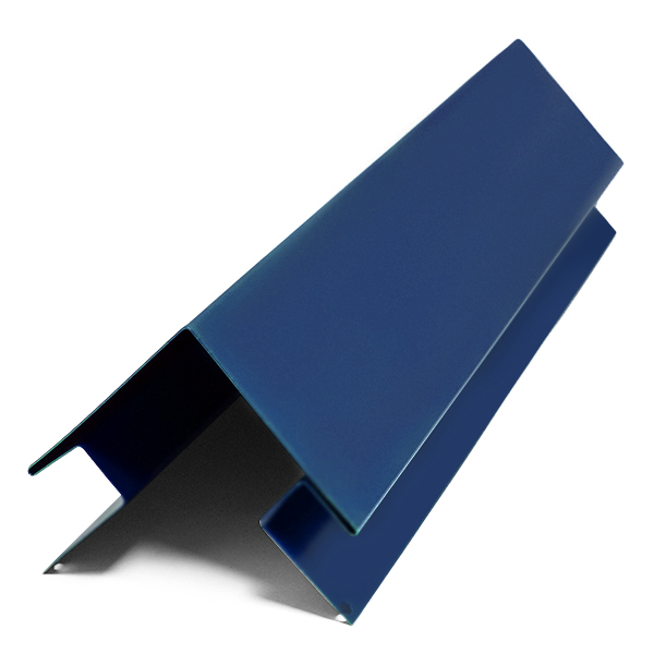 Угол внешний сложный, 2м, Порошковое покрытие, RAL 5005 (Сигнальный синий)