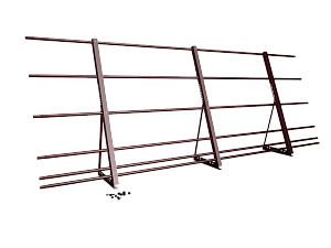 Ограждение кровли со снегозадержанием H=1200мм L=3000мм Zn RAL 3005 (5 Труб)