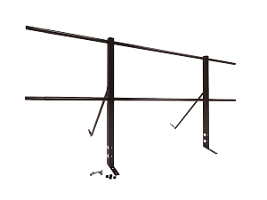 Ограждение кровли упрощенное H=900мм L=2000мм Zn RAL 8017