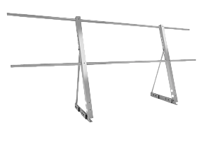 Ограждение кровли на Фальц H=900мм L=2000мм Zn RAL 7004