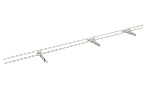 Снегозадержатель Трубчатый на Фальц 25х1.5мм L=3000мм (3 Опоры) Эконом RAL 9002