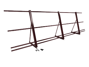 Ограждение кровли со снегозадержанием H=900мм L=3000мм Zn RAL 3005