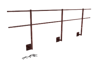 Ограждение кровли парапетное H=900мм L=3000мм RAL 3009 (Тип 2)