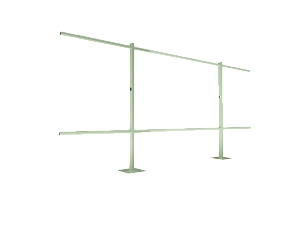 Ограждение кровли парапетное H=900мм L=2000мм RAL 6019 (Тип 1)